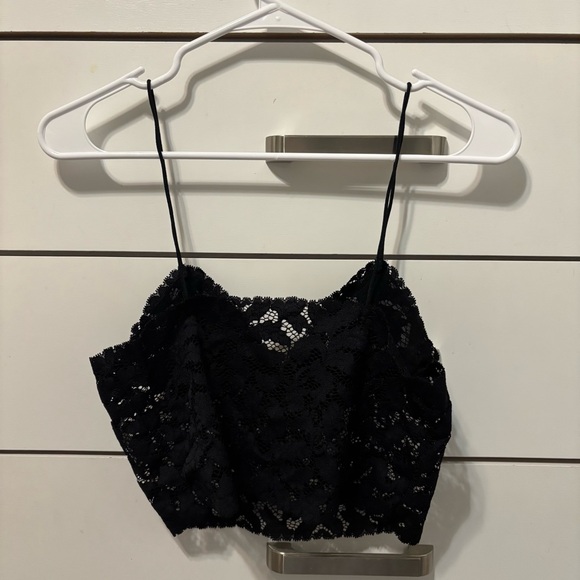Free People Black Lace Bra Top - Picture 2 of 4